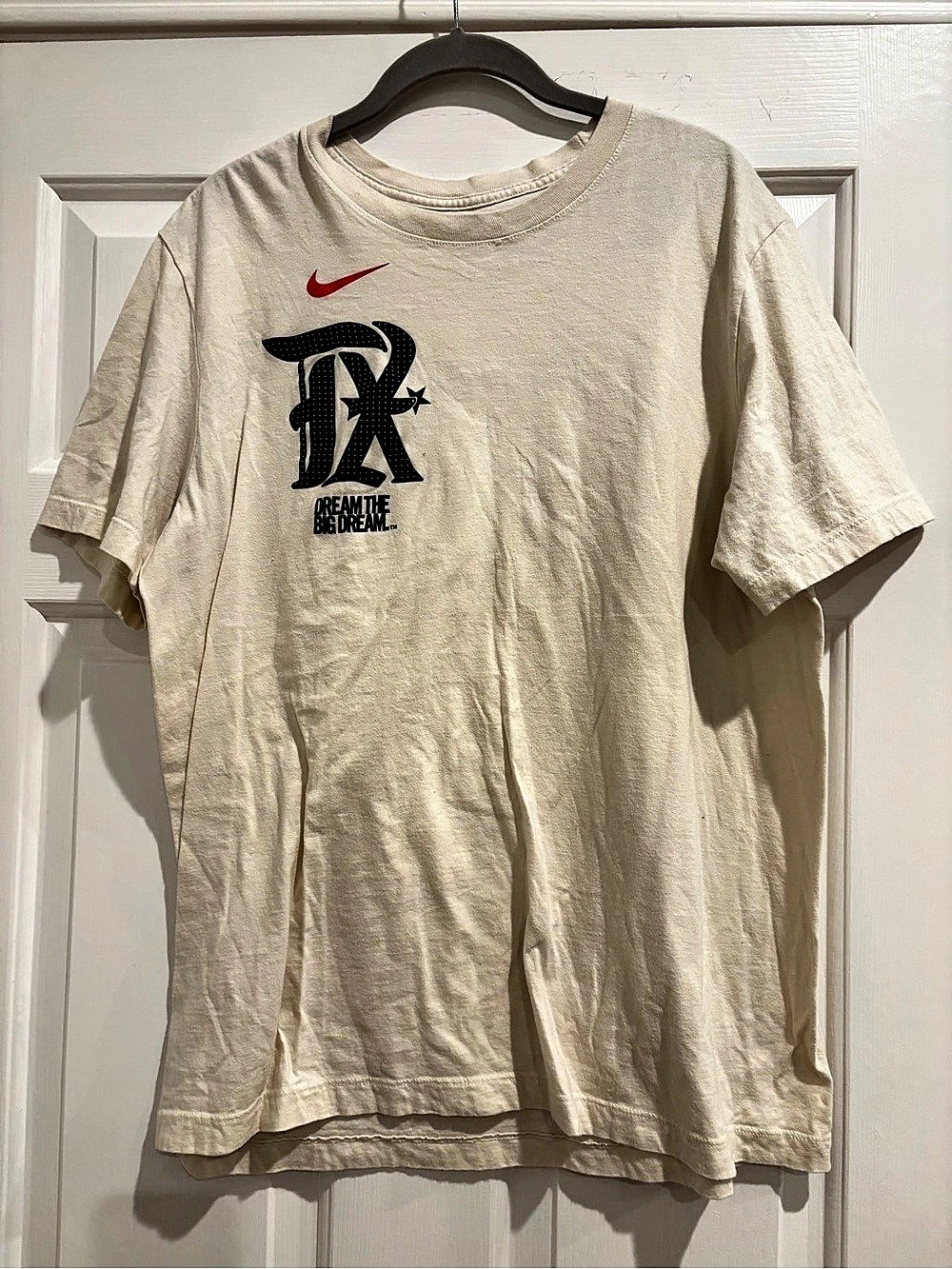 Nike Texas Rangers City Connect 'Dream the Big Dream' Corey Seager T-Shirt Cream